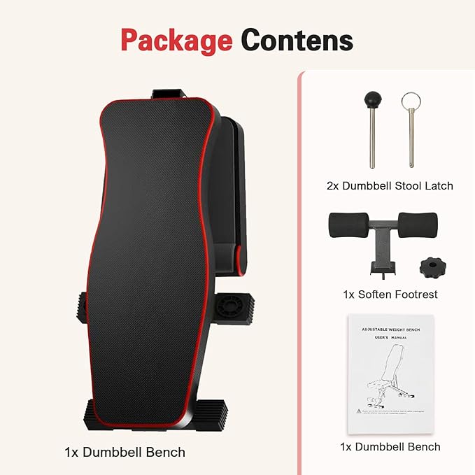 ALSO GO Adjustable Weight Bench, Workout Benches with Leg Extension & Extended Headrest, Foldable Incline Decline Bench Press, Roman Chair, Full Body Strength Training Equipment for Home Gym