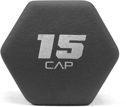 WF Athletic Supply Vibrant Multiple Color Hex Shaped Neoprene Dumbbells/Hand Weights with Non-Slip Grip for Home Gym Equipment Workouts Strength Training Free Weights - Sold in Pairs