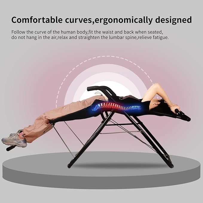 Abdominal Exerciser Chair for Home Gym, Ab Fitness Equipment with Full Body Building and Workout, for Sit Up, Inversion Training, Muscle Strengthening and Back Relief