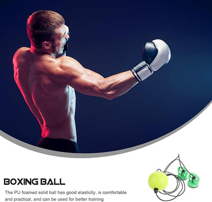 VICASKY Hanging Speed Boxing Ball with Suction Cup 90mm Green Reflex Training Punching Bag Reaction Boxing Speedball and Coordination Training
