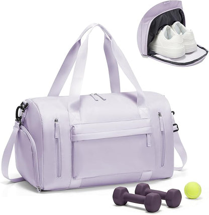 Gym Bag Womens,Travel Duffel Carry on Bag Sport Tote Bag Weekend Overnight Bag
