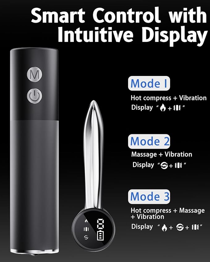 Electric Muscle Scraper Tool with Vibration,Massage& Heat, Portable Gua Sha Massager for Full Body Muscle Recovery, Relaxation, and Pain Relief (Black-Gel)