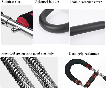 Twister Arm Trainer Adjustable 60-100lb Chest Shoulder Forearm Strength System Portable Full Body Workout Equipment for Home Gym Men Women Fitness Training