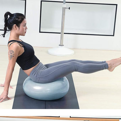 VBESTLIFE Fitness Donut, Exercise Donut Yoga Ball Workout Core Training Stability Ball for Yoga Pilates Balance Training with Inflatable Pump