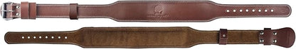 Spartan Weight Lifting Belt (5mm Thick) - Genuine Leather Lifting Belt Gym for Men & Women - Functional Workout Belt - Gym Belt for Weightlifting, Powerlifting, Squat & Deadlift - Adjustable Weightlifting Belt