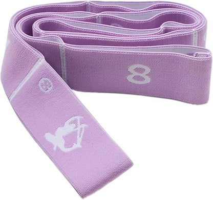 Adjustable Stretch Strap for Kids, 8-Loop Elastic Resistance Band for Children Gymnastics, Ballet Dance, Yoga, Stuff，Pilates & Flexibility Training, Home Exercise Equipment for Girls