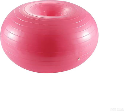 VBESTLIFE Fitness Donut, Exercise Donut Yoga Ball Workout Core Training Stability Ball for Yoga Pilates Balance Training with Inflatable Pump