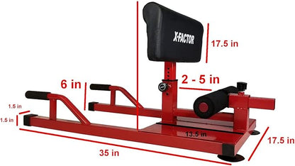 X-Factor Sissy Squat 3-in-1 Heavy Duty Sit Up Push Up Squat Home Workout Gym Machine