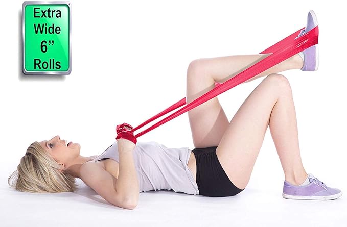 Resistance Band for Working Out | Super Exercise Bands 8,16,24 Yard Bulk Rolls |10 Strengths in Light Medium and Heavy Resistance Bands | Latex Free Workout Bands Including App and e-Book