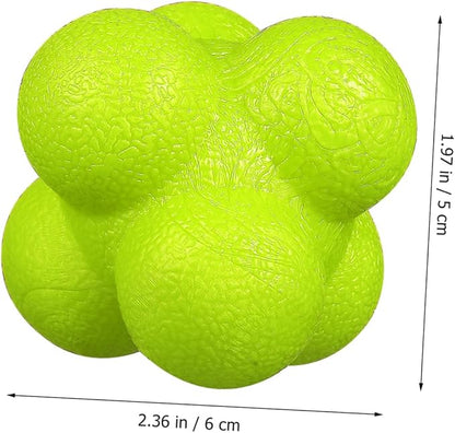 6Pcs Hexagonal Reaction Balls for Agility Training Fitness Reaction Equipment for Sports Exercises Enhance Reflexes and Agility Basketball Soccer and More