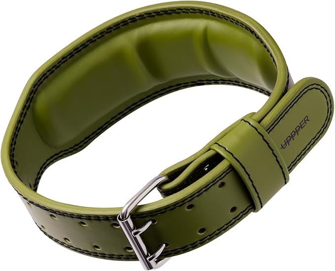UPPPER Weight Lifting Belt - Double Prong 4” to 2.5” Tapered Premium Lifting Belt for Men and Women - Ultimate Back Support For Weightlifting and Powerlifting | Premium Fitness Gear