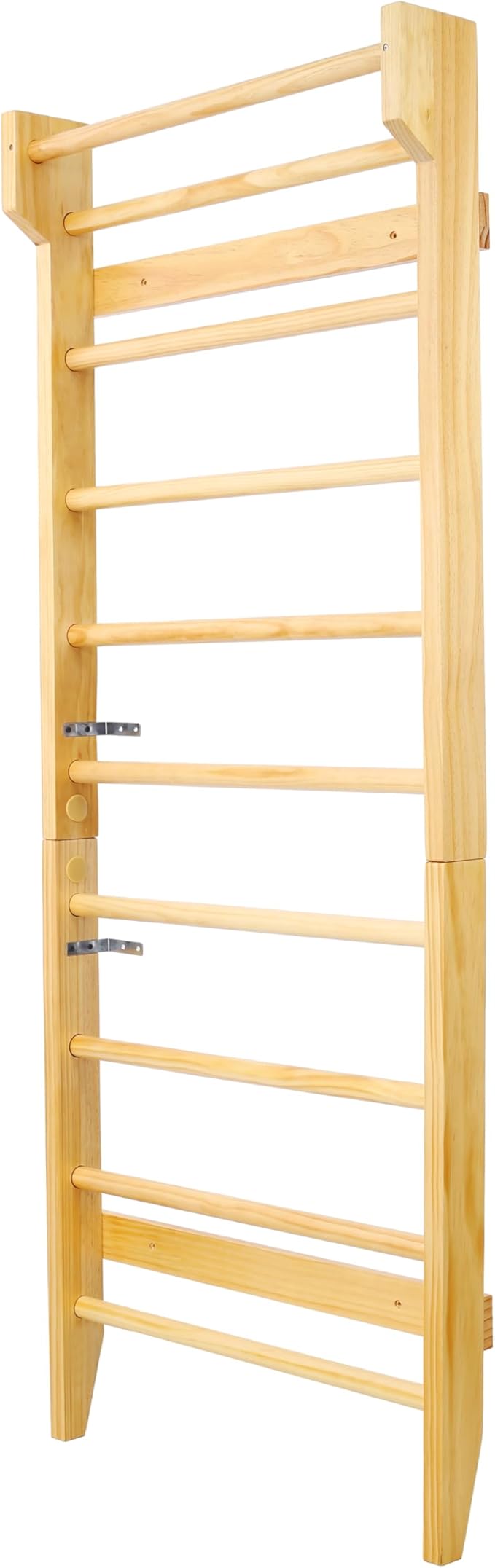 Wall-Mounted Wooden Stall Bars for Home Gym - Swedish Ladder for Stretching, Strength Training & Yoga - Durable Multi-Functional Fitness Equipment