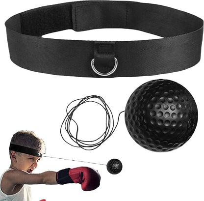Reaction Balls Training Set - 3-Size Ball Pack, React Reflex Balls All Ages Headband, Free Cord, Child Boxing Training Headband ReactBall | Portable Fitness Reflex Ball for Home Gym Outdoor