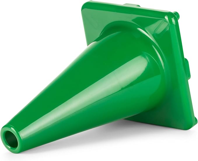Champion Sports High Visibility Flexible Vinyl Cones for Sports Training, Agility Drills, Field & Gym Marking Sets