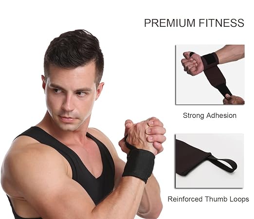 Wrist Wraps, 2 Pack Wrist Brace Wrist Straps for Weightlifting, Wrist Straps Lifting Straps Wrist Weights Carpal Tunnel Wrist Brace, Wrist Brace for Working Out Gym Accessories for Men (Blue B)