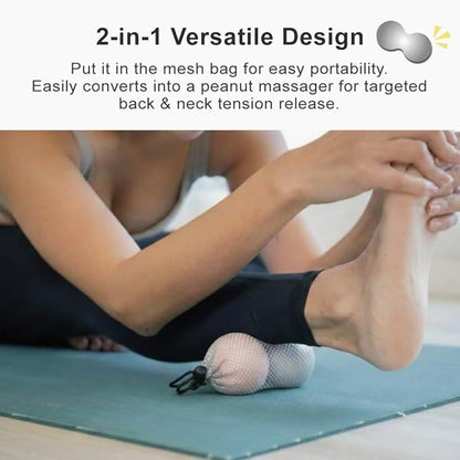 Therapy Massage Balls (2-Pack), High-Density Fascia Balls for Targeted Muscle Relaxation & Daily Recovery - 50D & 65D Hardness Options (Tranquil Blue + Soothing Pink (65D+50D))
