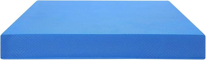 Balance Pad, Foam Mat Soft Yoga Balance Cushion Pad Training Padded Waist Abdomen Exercise Foam Balance Pad Fitness Mat Equipment (Blue)
