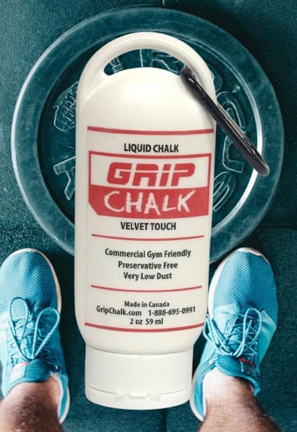 Liquid Grip Chalk. Velvet Touch. Used for Weightlifting and Gymnastics. Very Low Dust. Commercial Gym Friendly