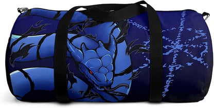 Anime Gym Bag for Women Men - Large Capacity Waterproof Workout Fitness Travel Sports Bags Fashion Street Camping ExpandaCLe Carry On Duffle Bag For Couple (Blue Susano) PTY