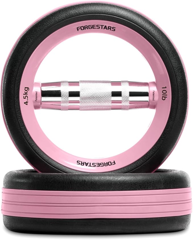 Dumbbell Weight Plates –Dual Purpose Ergonomic Fitness Equipment, Multifunctional Design for Strength Training, Full Body Workouts and Home Gym