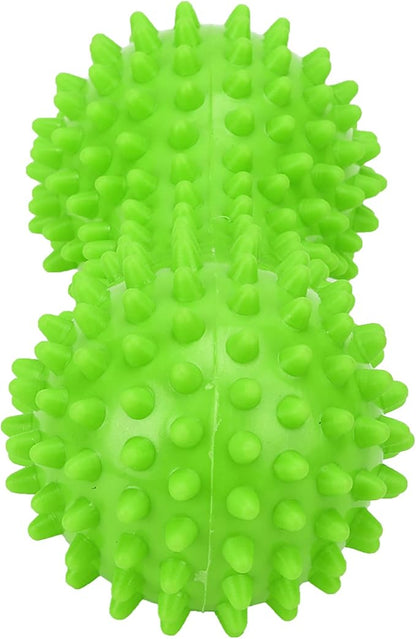 PVC Peanut Massage Ball, Peanut Massage Roller, Spiky Massage Ball, Yoga Spike Ball for Muscle Hand Planta Pedis Relaxation (Green)