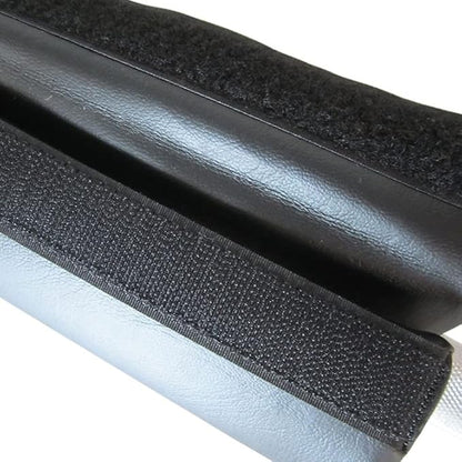 French Fitness FF-PBP Polyurethane Barbell Pad – Thick Cushion Support with Velcro Fastener, Waterproof, Non-Slip PU Shell for Squats, Hip Thrusts & Weightlifting – Fits Standard Bars