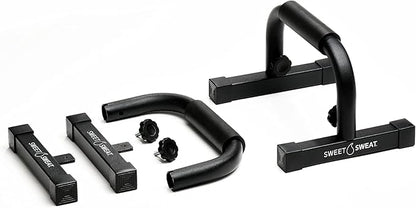 Sweet Sweat Push Up Bars, by Sports Research - Durable, Non-Slip with Comfort Grip - Calisthenics Equipment for Bodyweight Fitness & Strength Training - Floor Stand Pushup Bar Handles for Men & Women