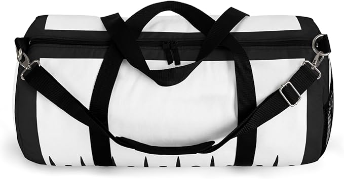 Anime Gym Bag for Women Men - Large Capacity Waterproof Workout Fitness Travel Sports Bags Fashion Street Camping ExpandaCLe Carry On Duffle Bag For Couple (White Byaku) PTY