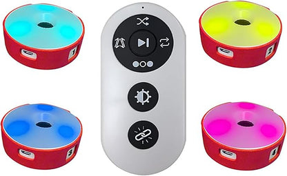 Reaction Training Light, Speed Agile Reaction Lamp, Last 10 Hours, 10cm Height Sensing Distance, 4 Light Color, 4 Mode, for Physical Training, Hand-Eye Coordination Training(A Set of 4 Lamps)