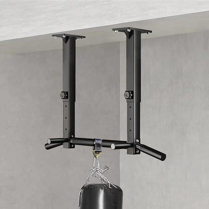 Wall Mount Pull Up Bar, Joist Beam Rafter Mount Pull-up Bar, Ceiling Mounted Chin Up Bar for Home Gym with Punching Bag Hanger