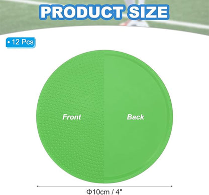 PATIKIL Spot Markers, Non-Slip Floor Dots Agility Markers Flat Field Cones Poly Dots