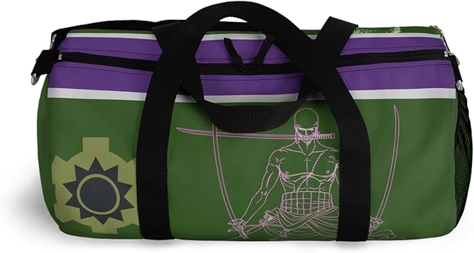 Anime Gym Bag for Women Men - Large Capacity Waterproof Workout Fitness Travel Sports Bags Fashion Street Camping ExpandaCLe Carry On Duffle Bag For Couple (Green Zzro) PTY