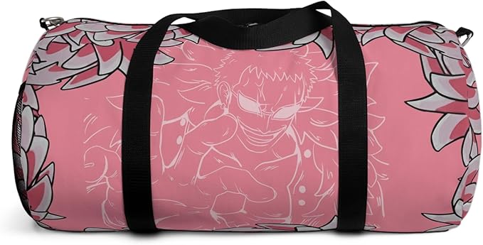 Anime Gym Bag for Women Men - Large Capacity Waterproof Workout Fitness Travel Sports Bags Fashion Street Camping ExpandaCLe Carry On Duffle Bag For Couple (Pink Flaminggo) PTY