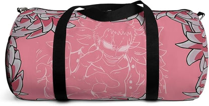 Anime Gym Bag for Women Men - Large Capacity Waterproof Workout Fitness Travel Sports Bags Fashion Street Camping ExpandaCLe Carry On Duffle Bag For Couple (Pink Flaminggo) PTY