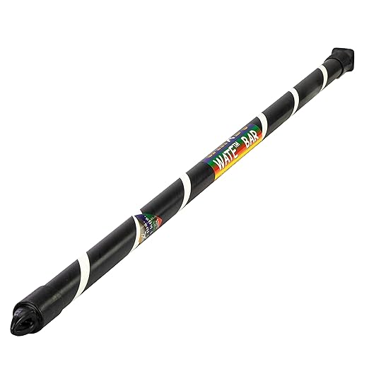 CanDo Slim WaTE Bar 7.5lb Black, Total Body Workout Weighted Exercise Bar for Strength Training, Toning, and Physical Therapy