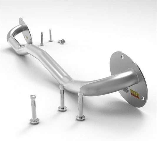 Steel & Stainless Steel Pull-up Bar, Fitness Horizontal Bar, Wall-Mounted Strength Training Equipment, Suitable for Home Indoor & Outdoor (Steel Handle)
