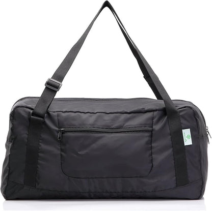 HOLYLUCK Foldable Travel Duffel Bag For Women & Men Luggage Great for Gym (black) One_Size