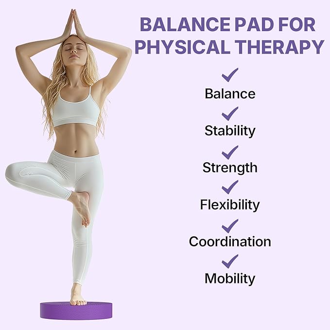 5BILLION Yoga Workout Knee Pad Cushion-Yoga Knee Pad for Pain Free Yoga Pilates Fitness Knee Wrist Elbow Support(Purple)