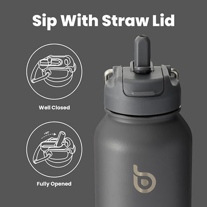 BOTTLE BOTTLE 40 oz sports water bottle stainless steel insulated water bottle with straw and pills holder