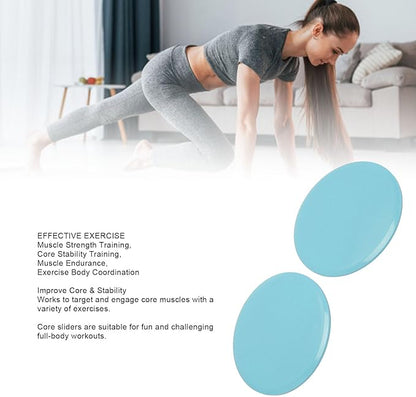 2pcs Exercise Core Sliders, Core Sliders for Working Out Compact Gliding Discs for Full Body Workout Fitness Home Exercise Equipment Floor Sliders Blue Enhance Your Workout Routine