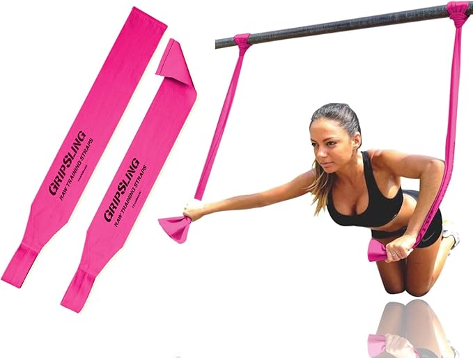 GripSling Raw Training Straps for Bodyweight Strength Training and Calisthenics Exercise, Fitness, and More - Perfect for Home, Gym, Traveling, and Outdoor Workouts - 2 Piece Standard Straps