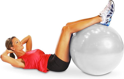 Cap Barbell Fitness Stability Exercise Ball, 65cm | Multiple Colors