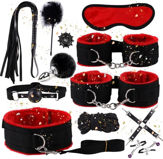 12 Piece Indoor Fitness Multifunctional Adjustable Set with Hip Trainer and Fitness Rope, Couple Gift - D10