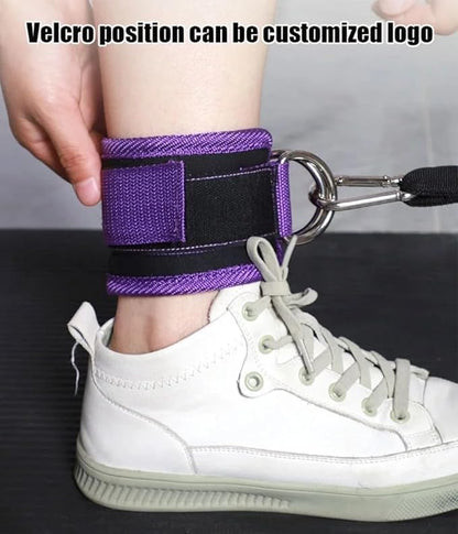 Ankle Strap Ankle Resistance Band Wrist Cuff Padded Strap Adjustable Fitness Glute Kickback D-Ring for Cable Machine Gym Foot Leg Training Brace Support 1 Pack