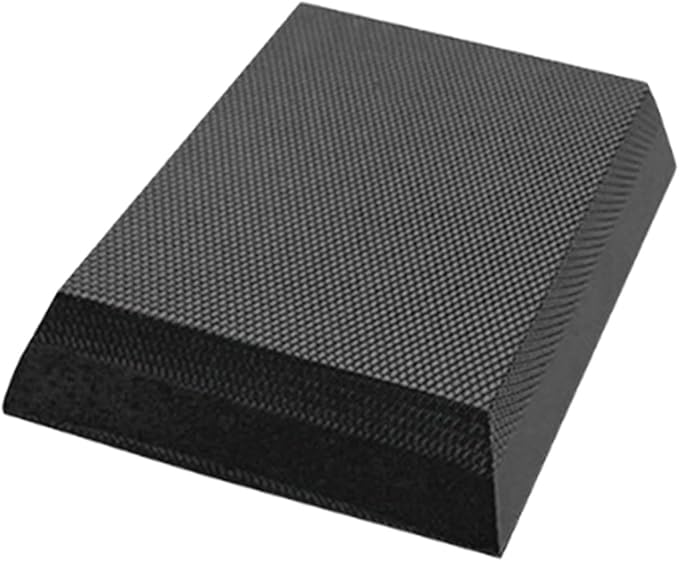 Exercise Balance Pad Foam Mat Trapezoid Comfortable Balance Cushion Knee Pad for Outdoor Pilates Home Gym Meditation Indoor, black