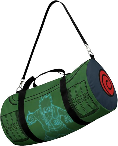 Anime Gym Bag for Women Men - Large Capacity Waterproof Workout Fitness Travel Sports Bags Fashion Street Camping ExpandaCLe Carry On Duffle Bag For Couple (Green Kashi) PTY