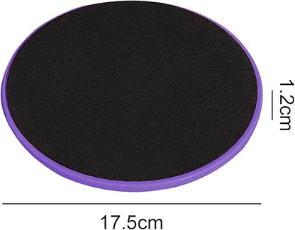 Exercise Core Sliders Glid Discs 2 Pack - Dual-Sided Workout Sliding Discs for Home Gym, Pilates, Physical Therapy, Ab & Full Body Training