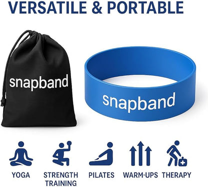 Resistance Bands Set for Physical Therapy & Strength Training – 5 Levels (Extra Light to Extra Heavy), Non-Slip Exercise Bands for Rehab, Glutes, Legs & Warmups – Includes Carry Bag