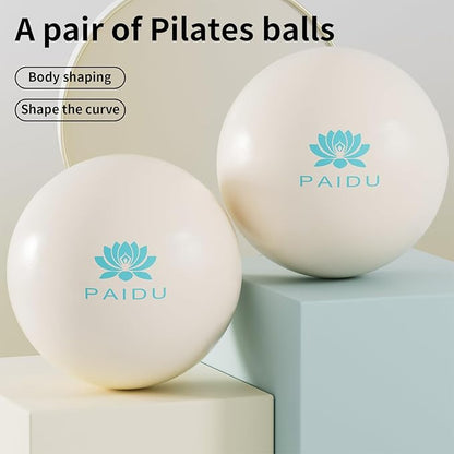 Pilates Ball 10-inch Core, Anti-Explosion and Anti-Slip Mini Yoga Balls, Suitable for Pilates, Yoga, Core Training, Physical Therapy, Balance, Stability, Stretching Exercises