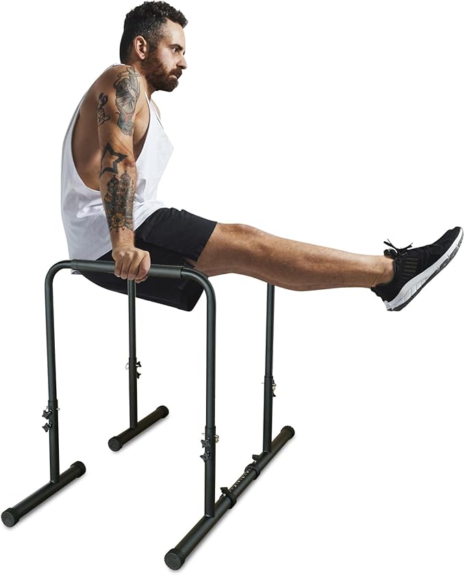 Adjustable Power Tower Dip Station Pull Up Bar Stand – Heavy Duty Multi-Function Home Gym Equipment for Pull-Ups, Dips, Push-Ups & Leg Raises